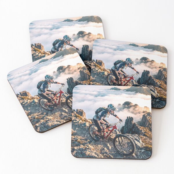 Item preview, Epic Cloud Inversion MTB - Female Enduro Rider on Rocky Trail. designed and sold by Hinson MTB Visuals.