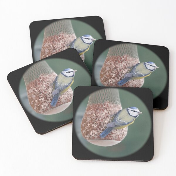 Item preview, A visit from the beautiful Blue Tit  designed and sold by ScabaceArt.