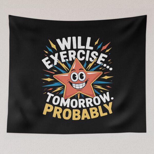 Item preview, Will Exercise Tomorrow Probably NYE designed and sold by countntenov.