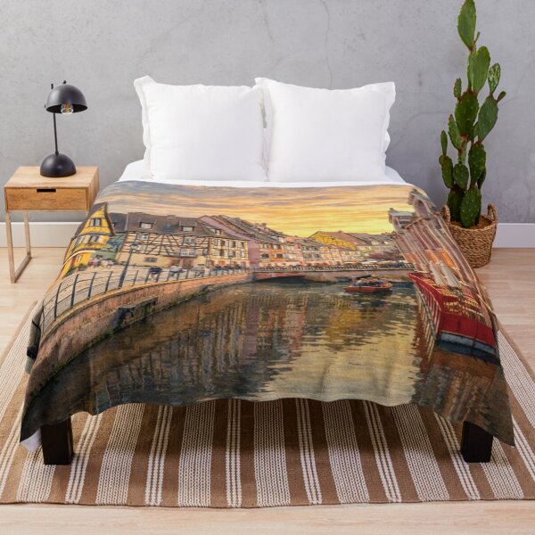 Item preview, Colmar Old Town – Sunset Over the Canal, France designed and sold by Era-of-Traveler.
