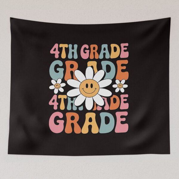 Item preview, Groovy 4th Grade Back to School First Day of Fourth Grade designed and sold by lavethediso.