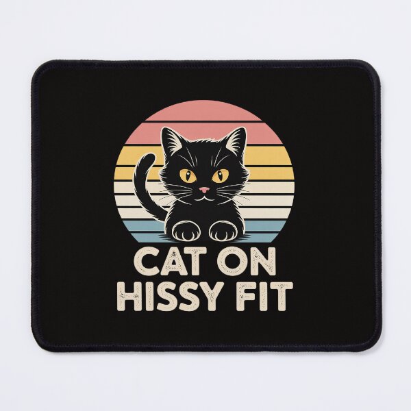 Item preview, Cat on Hissy Fit Funny Cat Lover Humor Kitten Couples designed and sold by czechascheledu.
