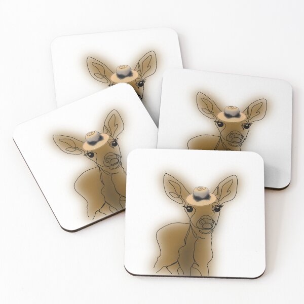 Item preview, Danielle the Deer in a Sun Hat – animalzinhats designed and sold by Ashley’sAnimalz.
