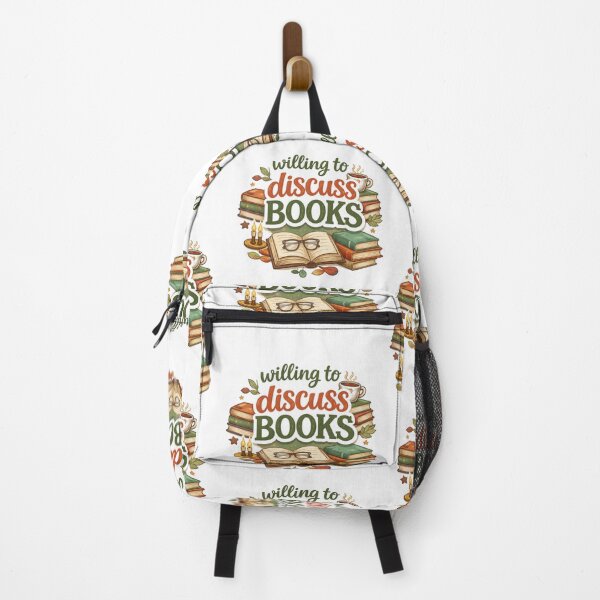 Item preview, Willing to Discuss Books designed and sold by The Painted Topaz.
