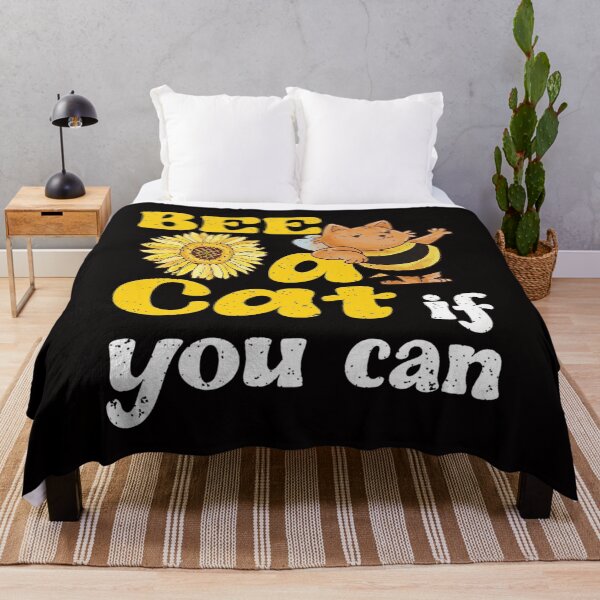 Item preview, Cat lovers Bee a Cat if you can Sunflower Cat fans Cat owner designed and sold by czechascheledu.