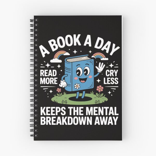 Item preview, A Book A Day Keeps The Mental Breakdown Away designed and sold by czechascheledu.