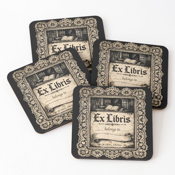Item preview, Ex Libris Belongs To – Vintage Library designed and sold by Mouraludia.