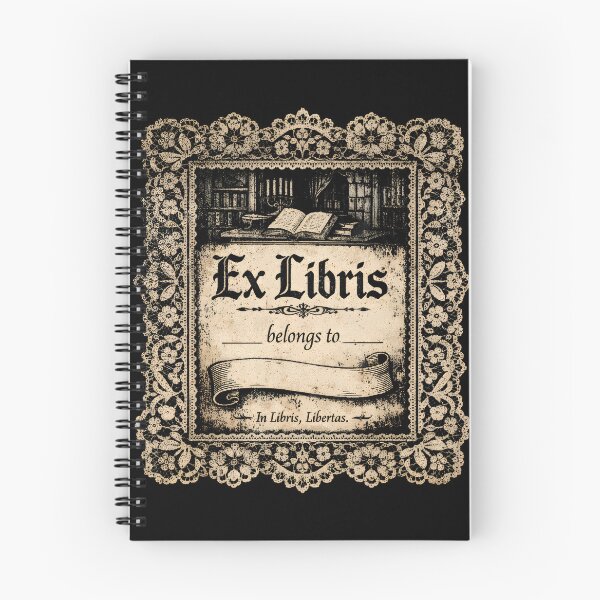 Item preview, Ex Libris Belongs To – Vintage Library designed and sold by Mouraludia.
