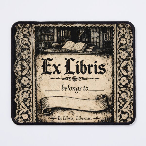 Item preview, Ex Libris Belongs To – Vintage Library designed and sold by Mouraludia.
