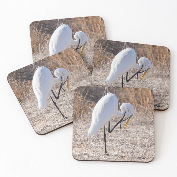 Item preview, Great White Egret With an Itch designed and sold by CarolM.