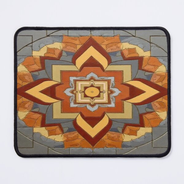 Item preview, Radiant Harmony – Geometric Tile Mandala in Warm Tones designed and sold by Cristhian Almanza.