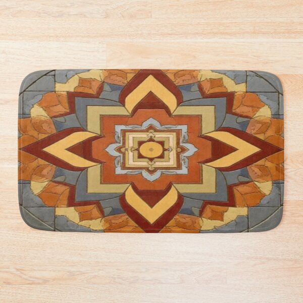 Item preview, Radiant Harmony – Geometric Tile Mandala in Warm Tones designed and sold by Cristhian Almanza.