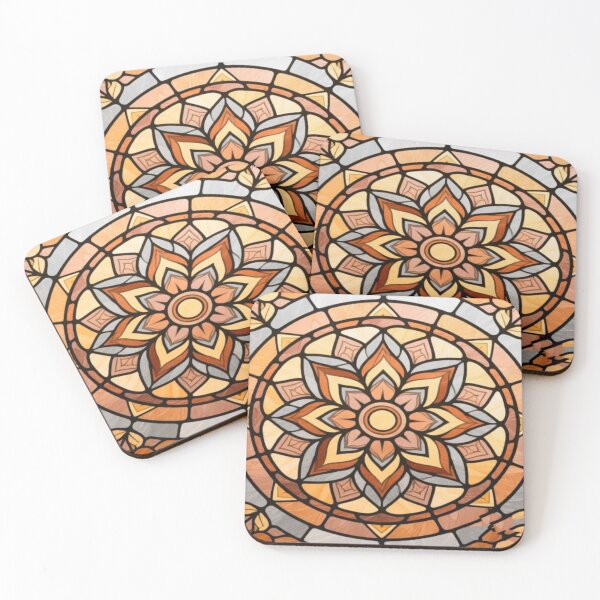 Item preview, Sacred Radiance – Floral Mandala Stained Glass Design designed and sold by Cristhian Almanza.