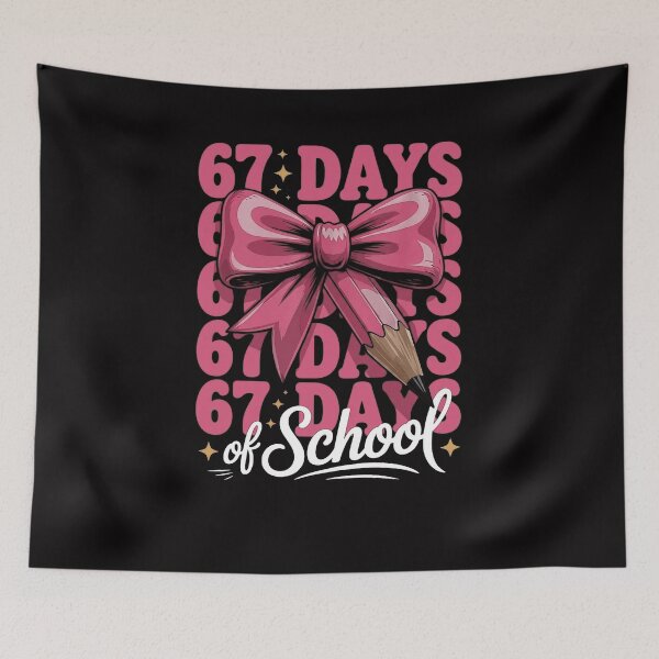 Item preview, 67 Days of School Girls Coquette Bow 67th Day of School designed and sold by Vexat062Art.