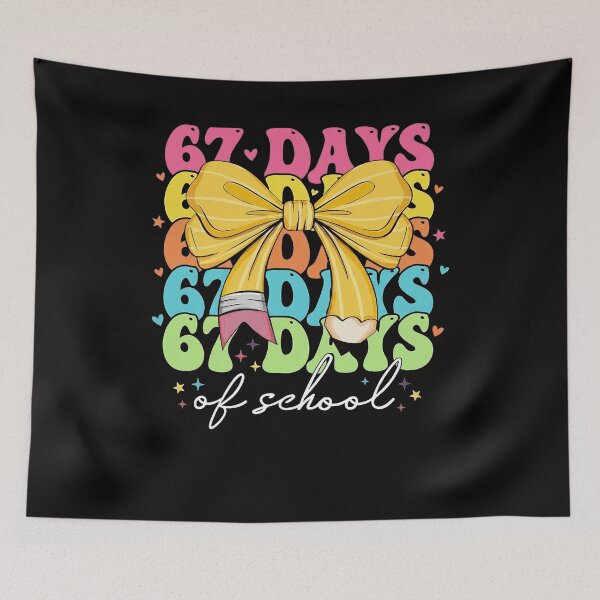Item preview, 67 Days of School Girls Coquette Bow 67th Day of School 2 designed and sold by Vexat062Art.