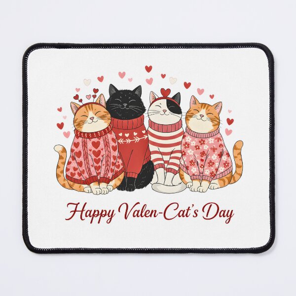 Item preview, Valentine Cat - Happy Valen-Cat’s Day designed and sold by Steele-Art.
