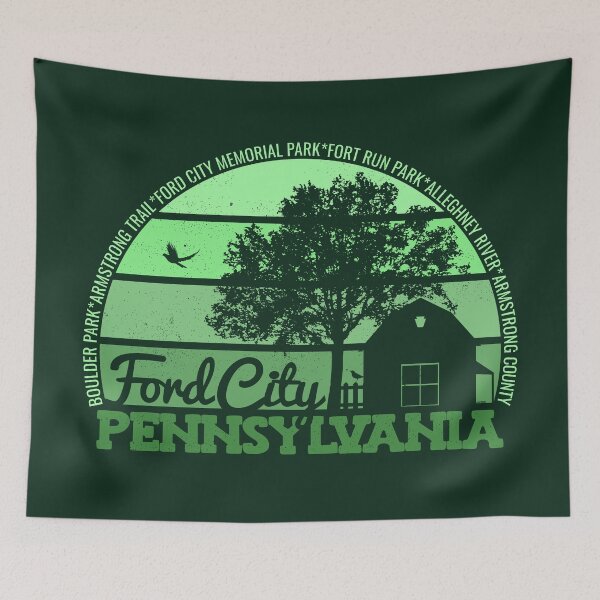 Item preview, Ford City Pennsylvania Sunset Retro Vintage Local Pride Logo designed and sold by CRHPOD20.