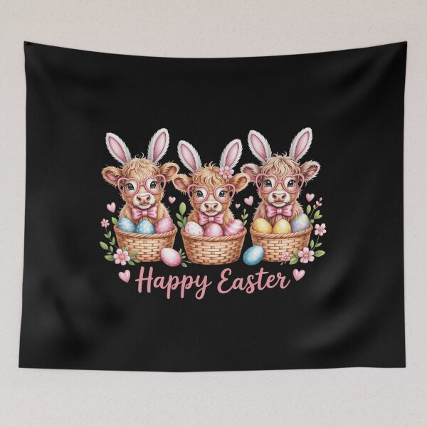 Artikelvorschau, Ostern Hochlandkuh, süße Kuh, Ostern entworfen und verkauft von CruelShadesSt.