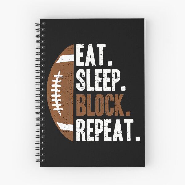 Item preview, Football Offensive Lineman Eat Sleep Block Repeat designed and sold by bambiai.