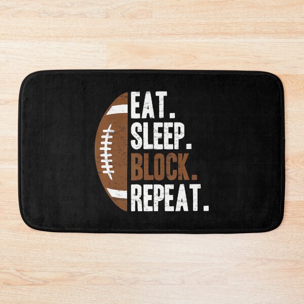 Item preview, Football Offensive Lineman Eat Sleep Block Repeat designed and sold by bambiai.