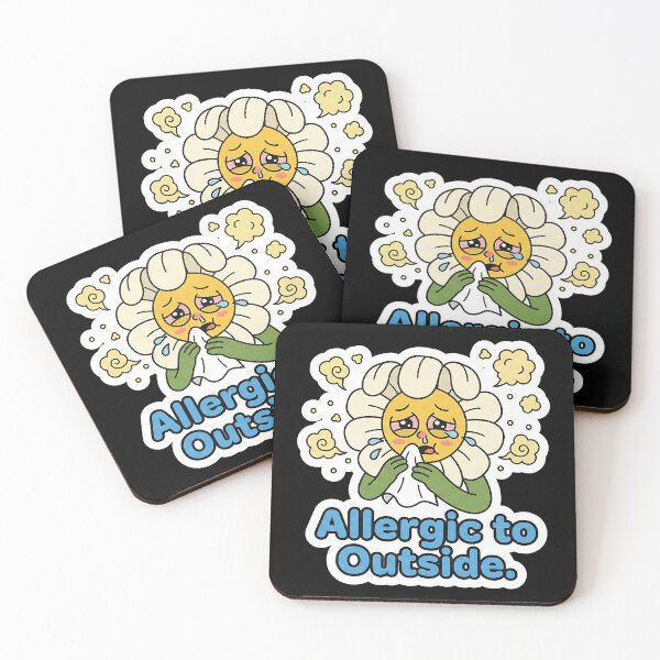 Item preview, Sassy Allergic Flower "Allergic to Outside" designed and sold by Sassy Cult.