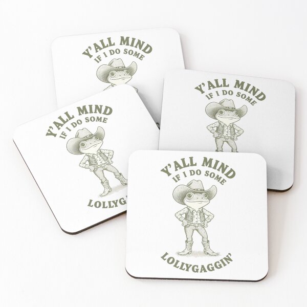 Item preview, Y’all Mind If I Do Some Lollygaggin’ – Funny Cowboy Frog Western Meme designed and sold by GiftsCreek.