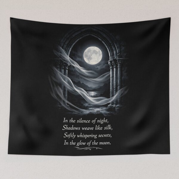 Item preview, In the Silence of Night – Gothic Moon Poetry designed and sold by Mouraludia.