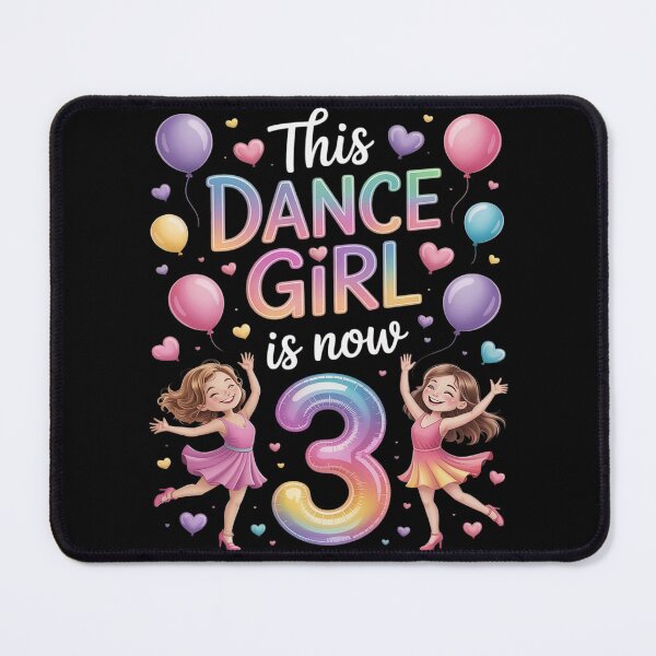 Item preview, 3rd Birthday Dance Girl Three Year Old Dancer Birthday designed and sold by Slwankol.