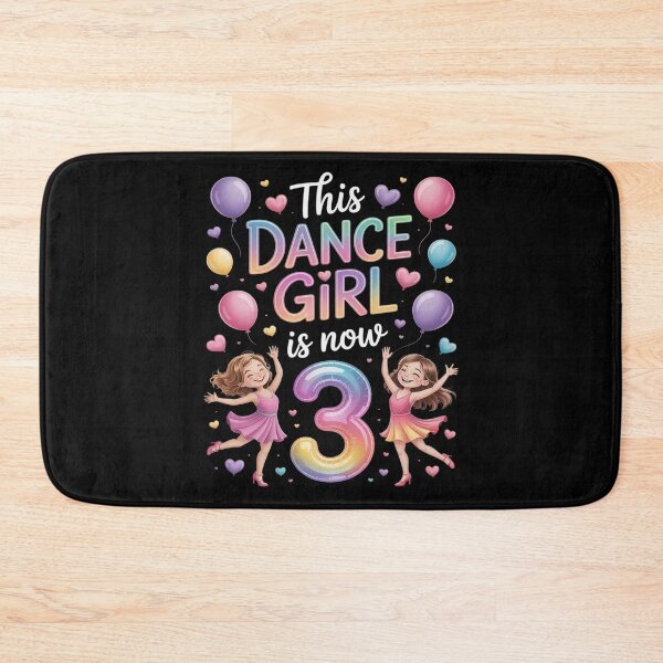 Item preview, 3rd Birthday Dance Girl Three Year Old Dancer Birthday designed and sold by Slwankol.