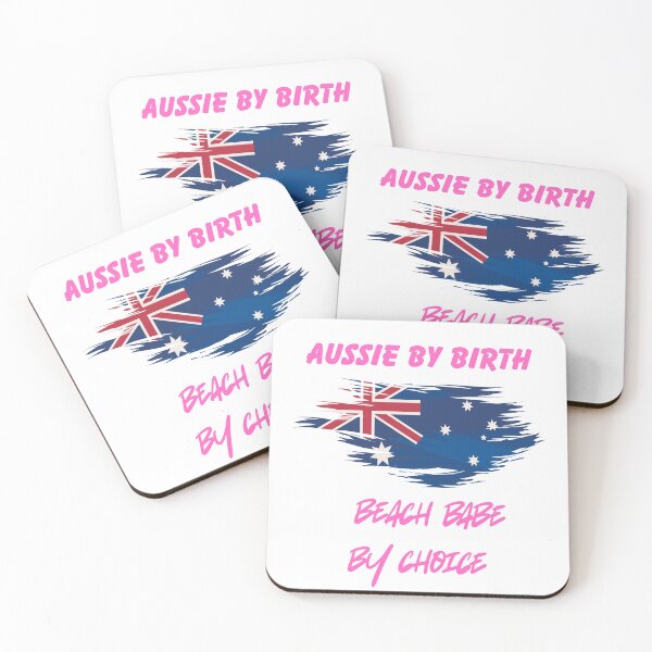 Item preview, Aussie by Birth Beach Babe by Choice – Australian Flag T-Shirt designed and sold by Hintotees.