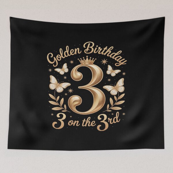 Item preview, 3rd Golden Birthday 3 Year Old B-day Kids Born 2022 designed and sold by Slwankol.