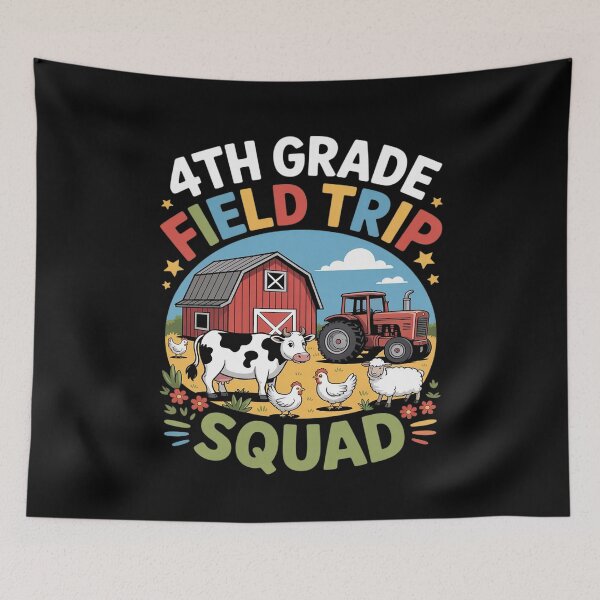 Item preview, 4th Grade Field Trip Squad Teacher Field Day Vibes Farm Life designed and sold by Slwankol.