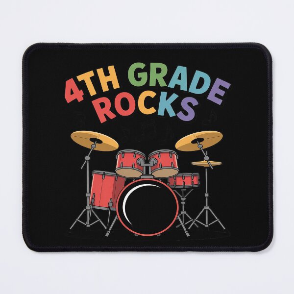 Item preview, 4th Grade Rocks, Drums Drummer, School Music Teacher designed and sold by Slwankol.