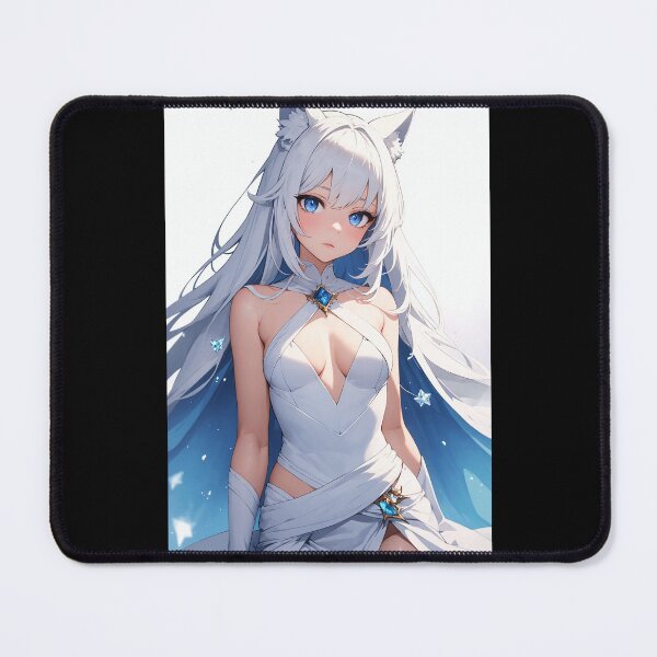 Item preview, Matsami Reinatsu Ethereal White Fox Anime Girl Art designed and sold by iloveanimechibi.