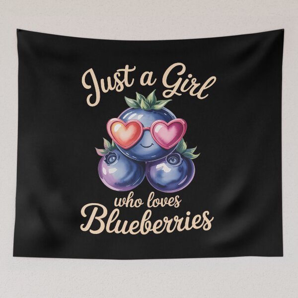 Item preview, Just A Girl Who Loves Blueberries - Blueberry Fruit Lovers designed and sold by bambiai.