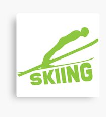 Skiing Canvas Print