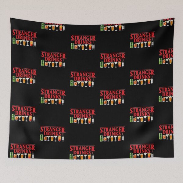 Item preview, Stranger Drinks T-Shirt | Retro 80s TV Parody | Strange Drinks and Cocktails Humor designed and sold by Artbesttopic.
