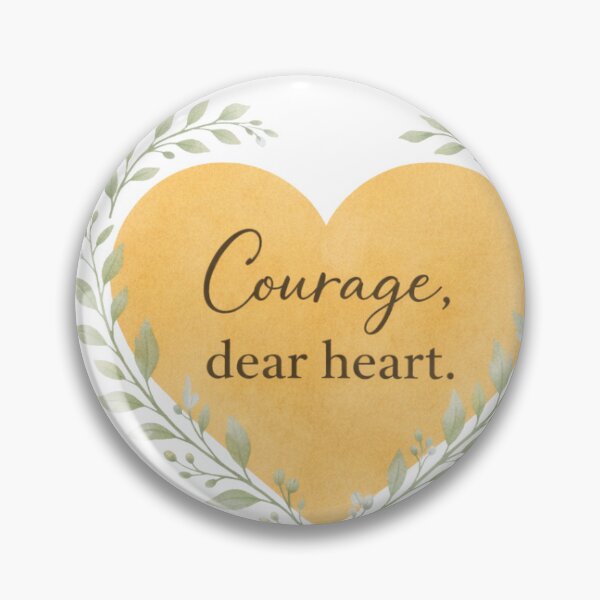 Item preview, Courage, Dear Heart – Bold Minimalist Inspirational Quote designed and sold by cosmiccircles01.