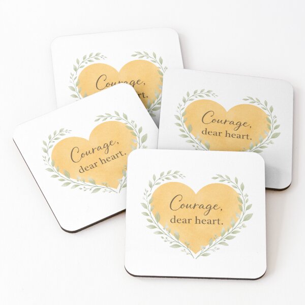 Item preview, Courage, Dear Heart – Bold Minimalist Inspirational Quote designed and sold by cosmiccircles01.