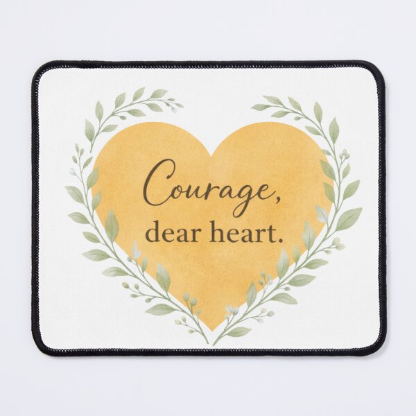 Item preview, Courage, Dear Heart – Bold Minimalist Inspirational Quote designed and sold by cosmiccircles01.