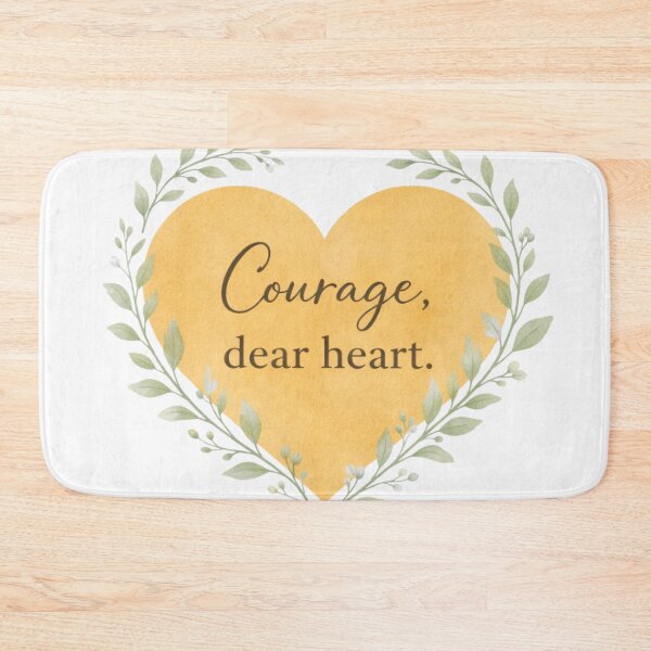 Item preview, Courage, Dear Heart – Bold Minimalist Inspirational Quote designed and sold by cosmiccircles01.