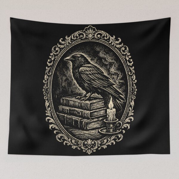 Item preview, Raven of Knowledge – Gothic Library designed and sold by Mouraludia.