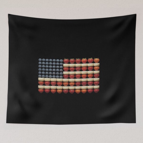 Item preview, 4th of July Strawberry Jello USA Flag Cake designed and sold by genkihikki.