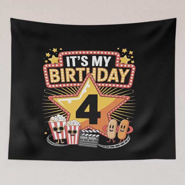Item preview, 4th Theater Birthday Party 4 Year Old Theatre Actor designed and sold by genkihikki.