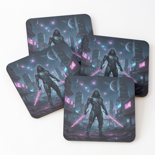 Item preview, Neon Vanguard: Dual Blade Ronin of the Lost Sector designed and sold by KYOFRAME.