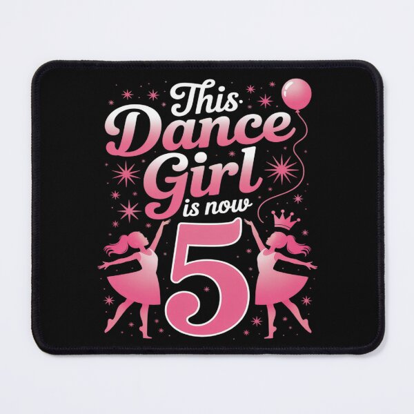 Item preview, 5th Birthday Dance Girl Five Year Old Dancer Birthday designed and sold by genkihikki.