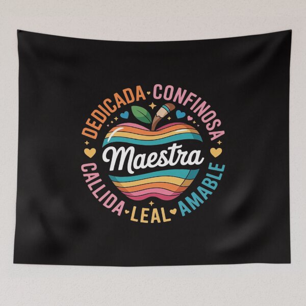 Item preview, Maestra Pencil Spanish Teacher Bilingual 100 Days of School designed and sold by HudsonErik.