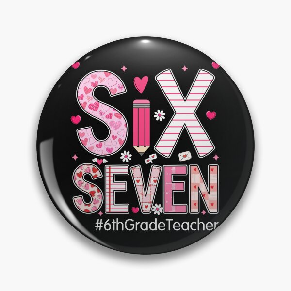 Item preview, Preppy Six Seven 67 Valentine's Day 6th Grade Teacher  designed and sold by AnitaBice.