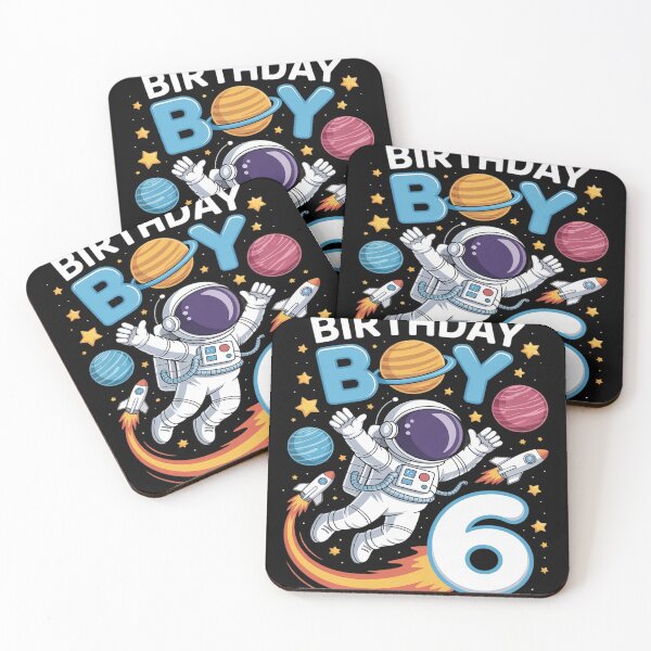Item preview, 6th Birthday Astronaut Space Planets Six Years Old designed and sold by genkihikki.