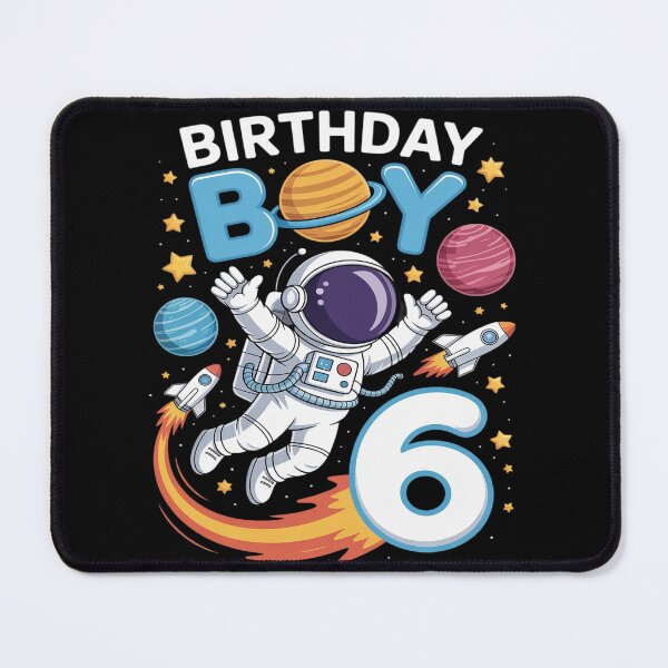 Item preview, 6th Birthday Astronaut Space Planets Six Years Old designed and sold by genkihikki.